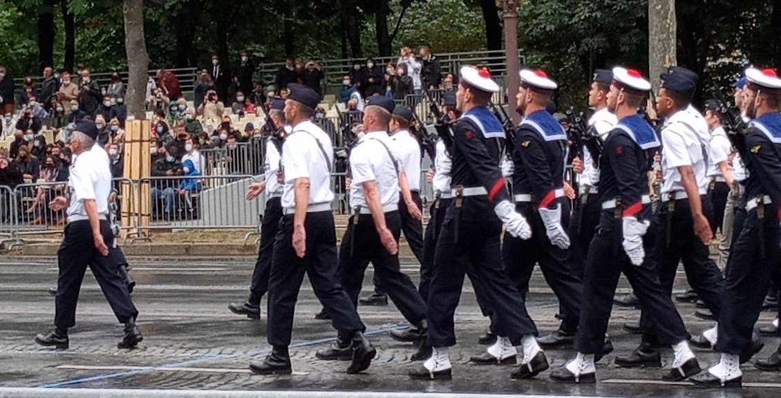 Défilé du 14 juillet 2021 sur les Champs-Elysées – marine © Valérie Desforges