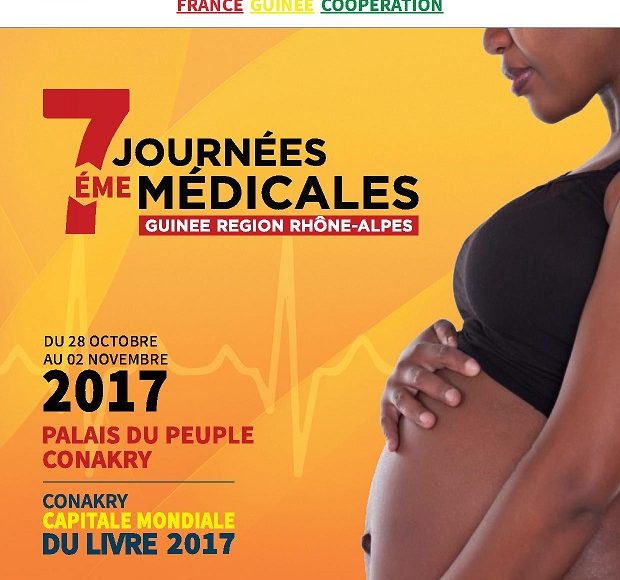 Affiche Journees Medicales Conakry 2017 – Interview de Pascale VANNEAUX sur Miss Konfidentielle