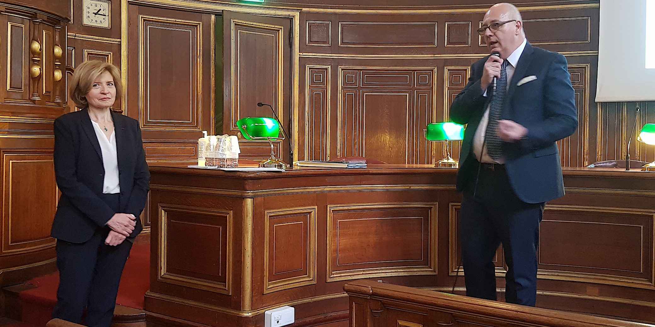 Formation Laïcité, Sorbonne – Christophe KERRERO Recteur de l’académie de Paris et Véronique GRANDPIERRE sur misskonfidentielle.com © Valérie Desforges