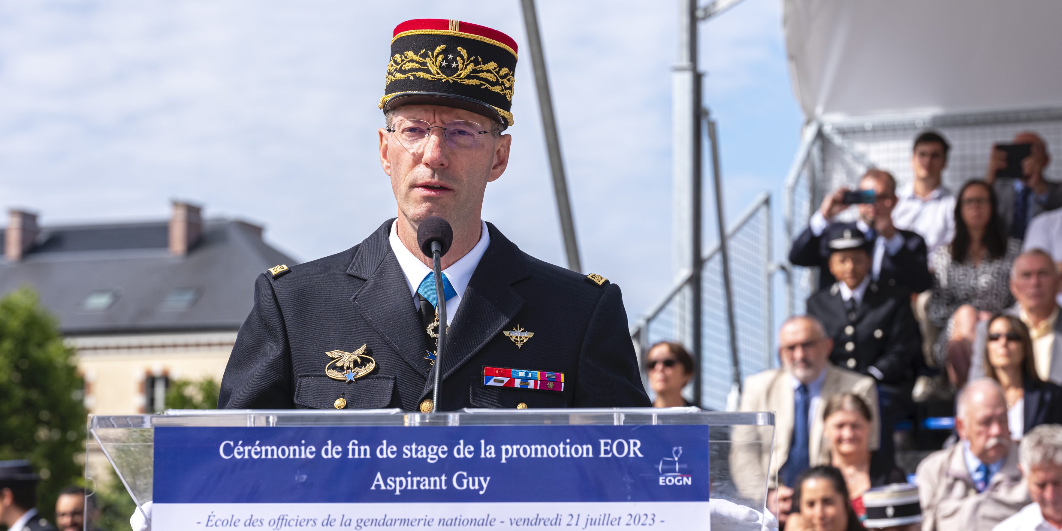 GDI Didier Fortin – Cérémonie de fin de stage de la promotion EOR Aspirant Guy © SIRPA-G