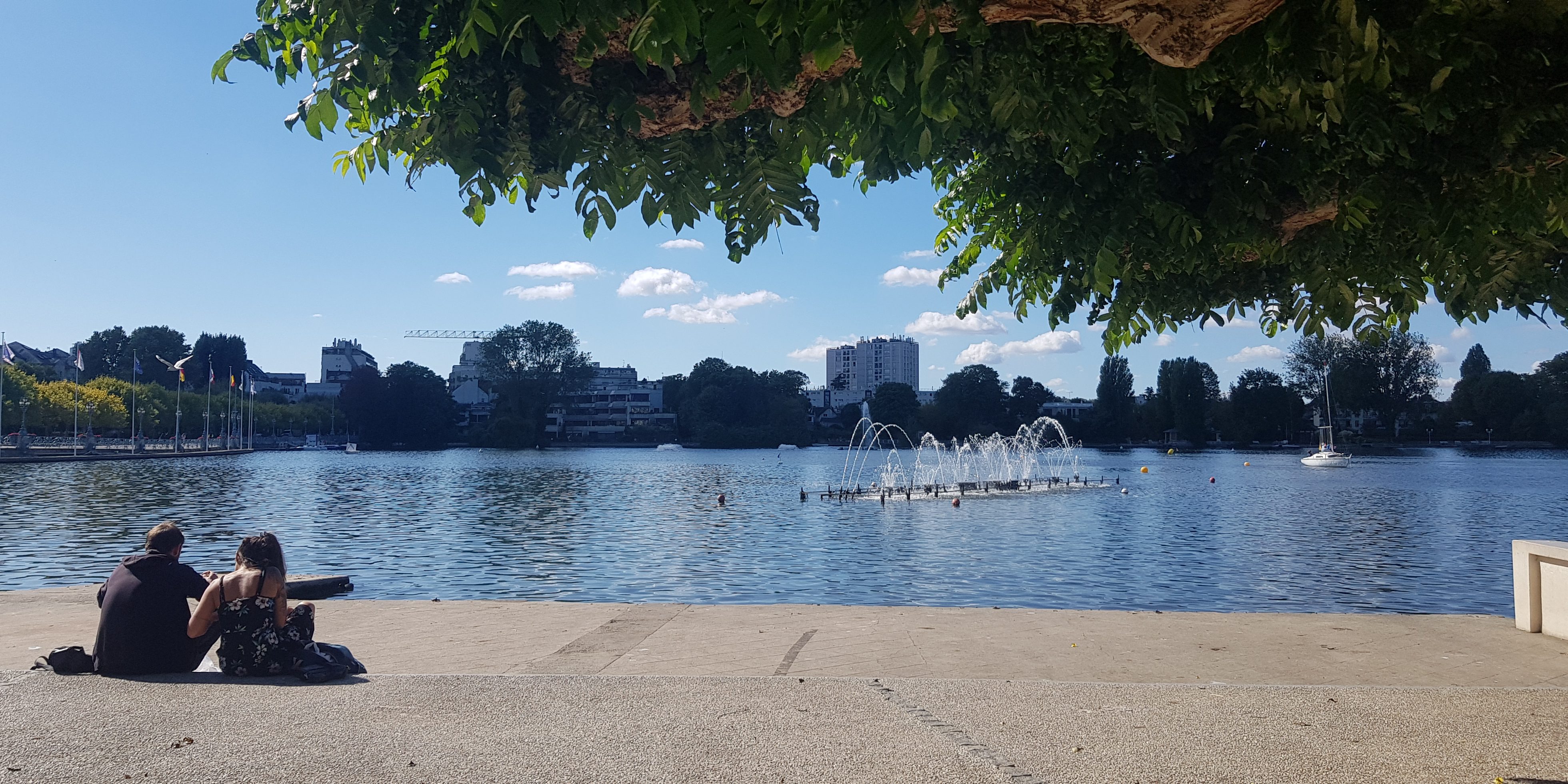 Le joli lac d’Enghien-les-Bains © Valérie Desforges