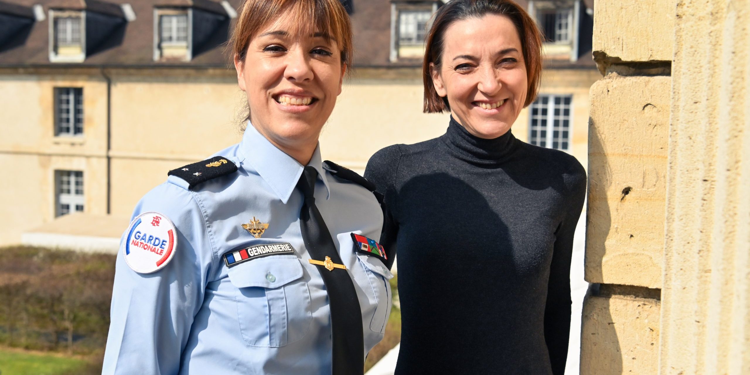 Générale Karine LEJEUNE et Miss Konfidentielle © Garde nationale