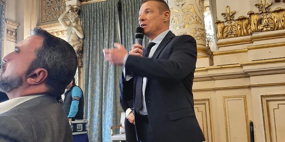 Thierry Colomar, président de la FNPMF, lors du Beauvau des PM (Polices municipales) à Lyon © FNPMF