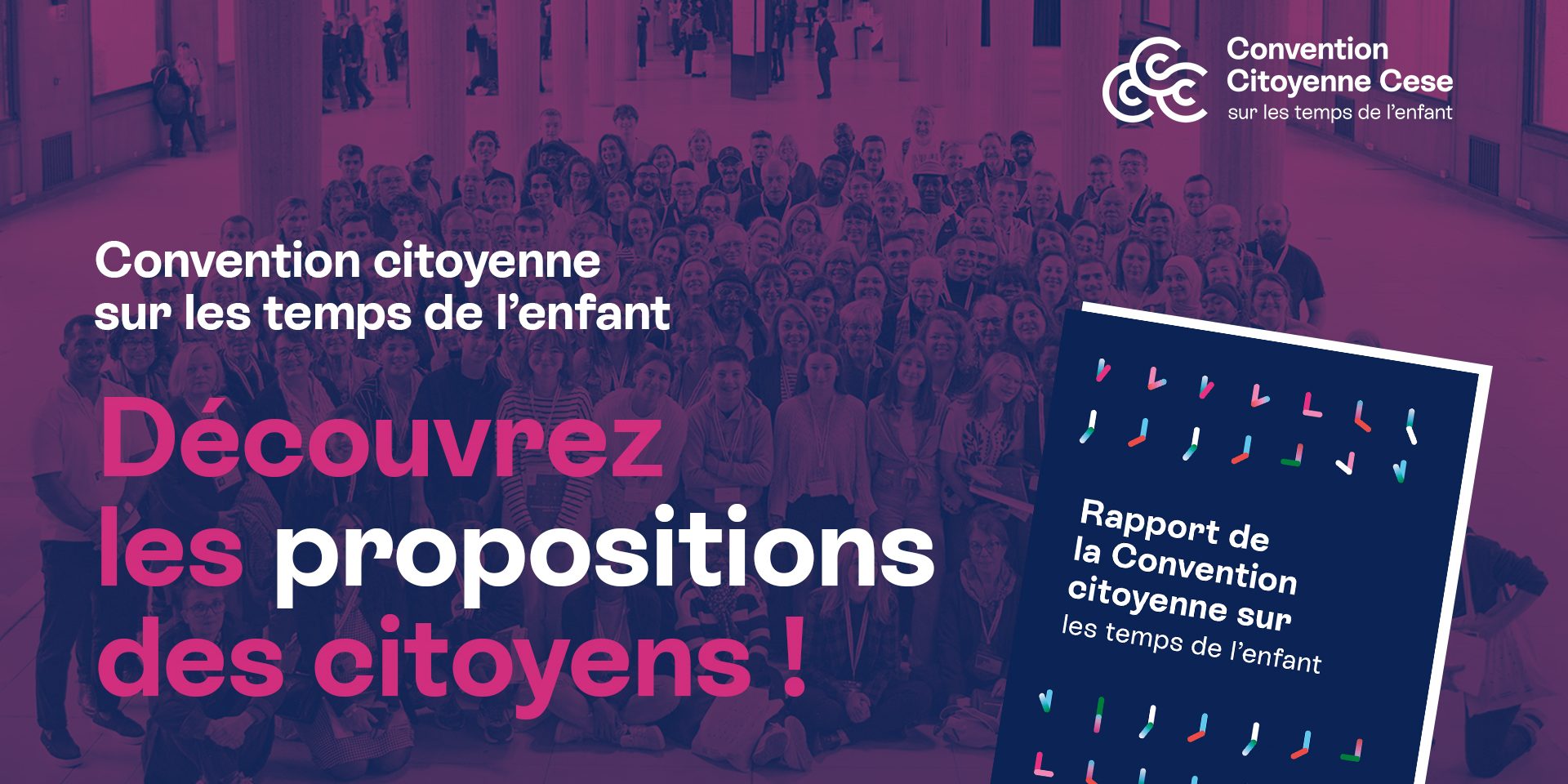 Convention citoyenne sur les temps de l’enfant – découvrez les propositions des citoyens !