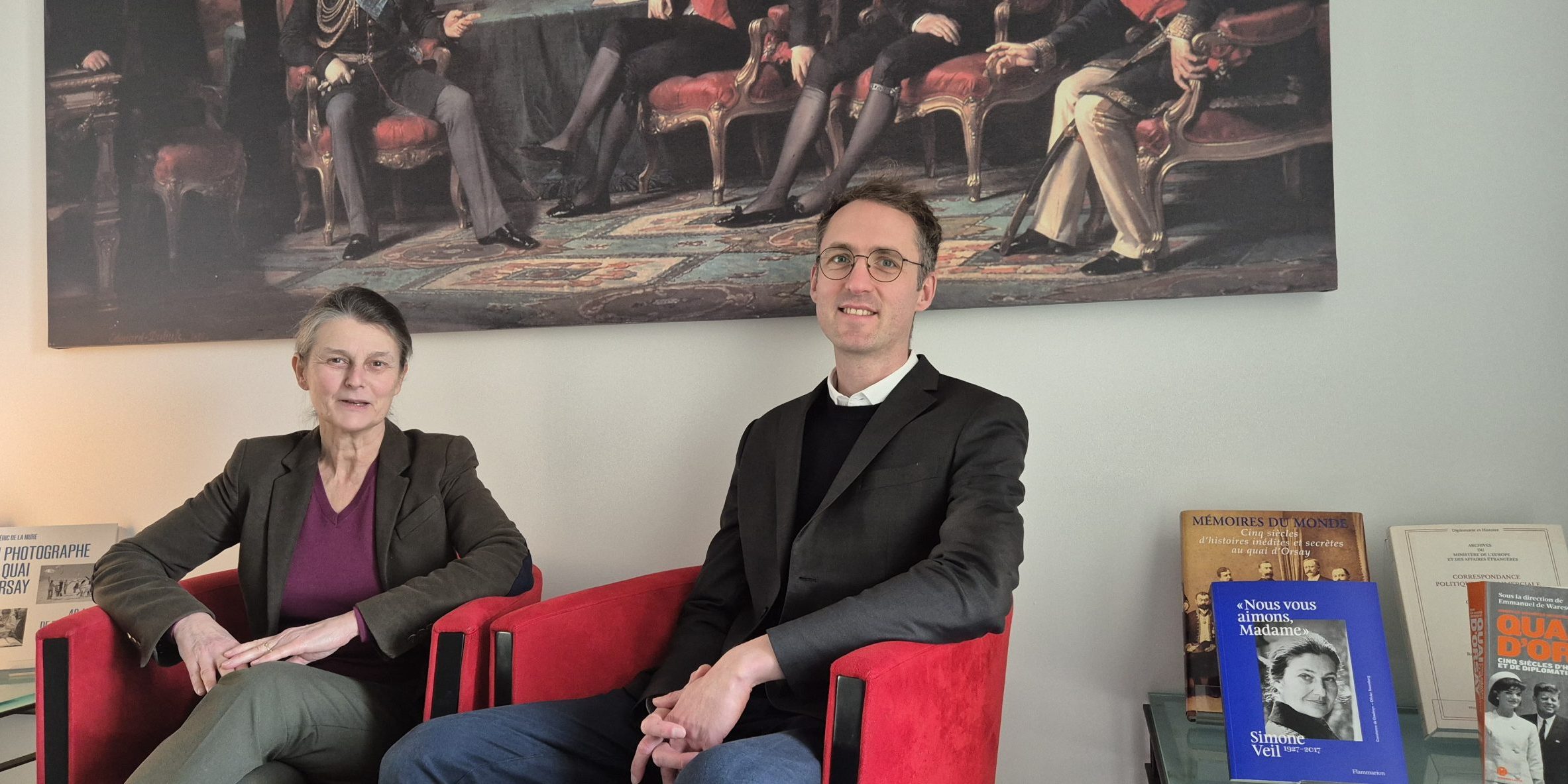 Vincent BRACONNAY et Sylvie LE CLECH aux Archives diplomatiques (MEAE) © Miss Konfidentielle