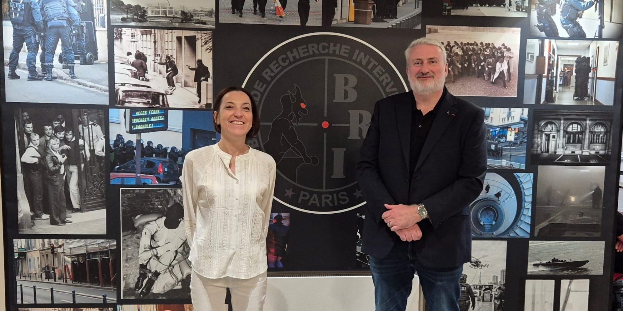 Thierry SABOT, chef de la BRI-PP et Miss Konfidentielle, journaliste © Miss Konfidentielle