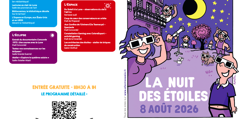 Nuit des étoiles, samedi 8 août 2026 au musée de l’Air et de l’Espace, Bourget